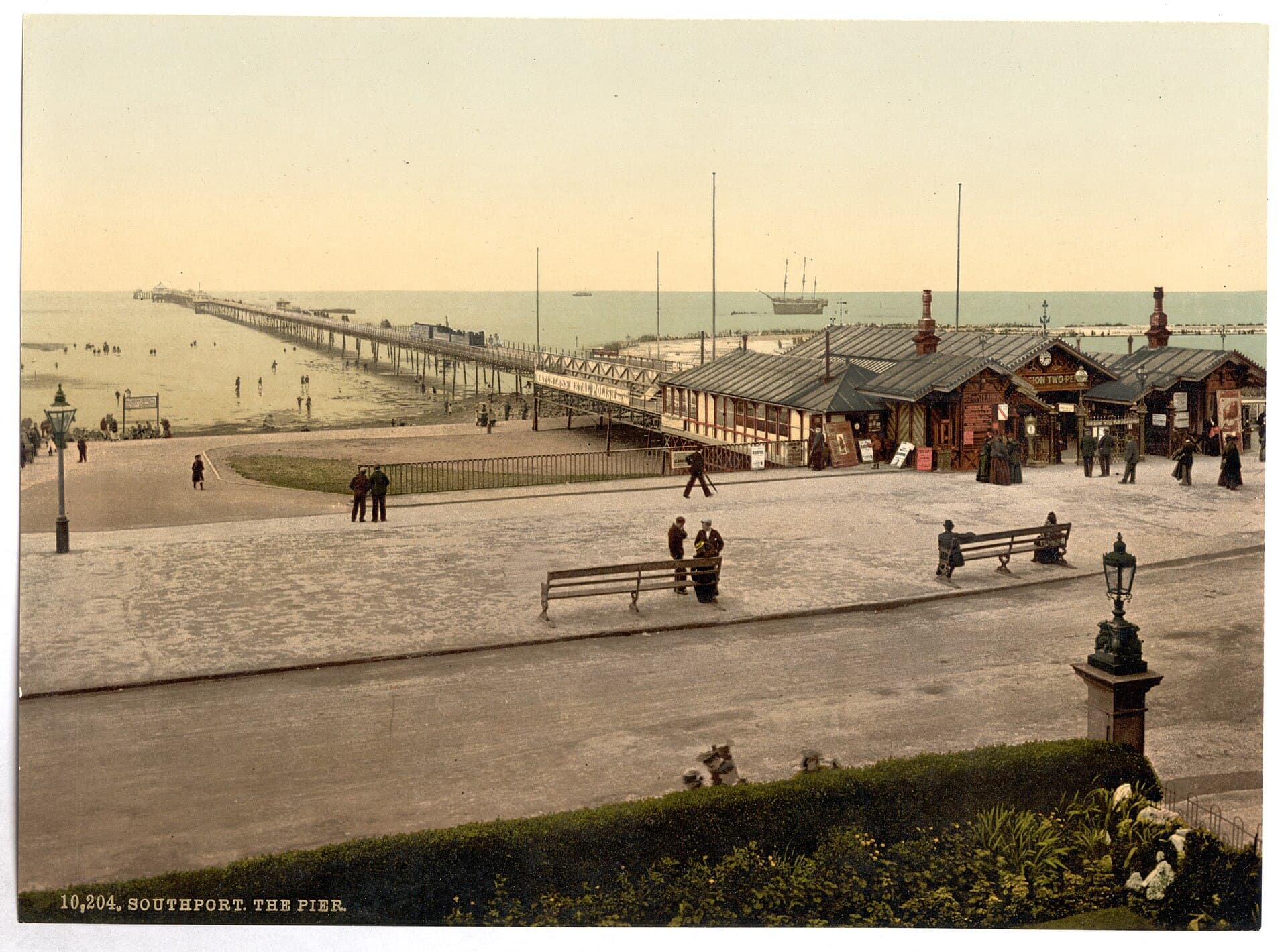 Southport Pier in the early 1900s
